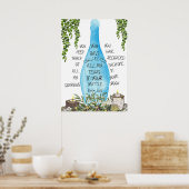 Scripture Poster Psalm 56:8 (Küche)