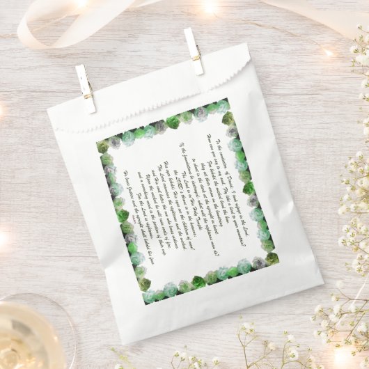 Scripture, Psalm 11, Bible Verse, Geschenktütchen (Ausgeschnitten)