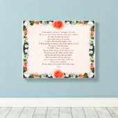 Scripture, Psalm 11, Botanic Leinwanddruck (Insitu (Holzboden))
