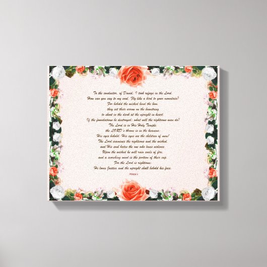 Scripture, Psalm 11, Botanic Leinwanddruck (Vorderseite)