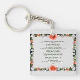 Scripture, Psalm 11, Botanic Schlüsselanhänger