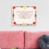 Scripture, Psalm 11, Colorful Flower Leinwanddruck (Insitu (Wohnzimmer))