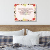 Scripture, Psalm 11, Colorful Flower Leinwanddruck (Insitu (Schlafzimmer))
