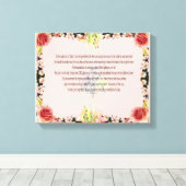Scripture, Psalm 11, Colorful Flower Leinwanddruck (Insitu (Holzboden))