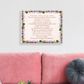 Scripture, Psalm 11, Colorful Roses Leinwanddruck (Insitu (Wohnzimmer))