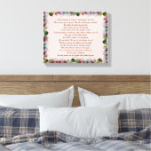 Scripture, Psalm 11, Colorful Roses Leinwanddruck (Insitu (Schlafzimmer))