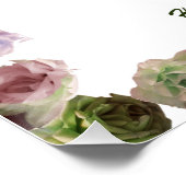 Scripture, Psalm 11, Colorful Roses Poster (Ecke)