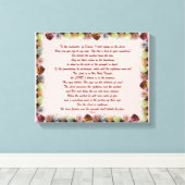 Scripture, Psalm 11, Flowerful Leinwanddruck (Insitu (Holzboden))