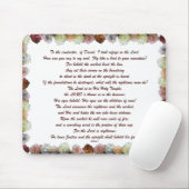 Scripture, Psalm 11, Flowerful Mousepad (Mit Mouse)