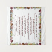 Scripture, Psalm 11, Flowerful Wandteppich (Vorderseite (Horizontal))