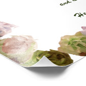 Scripture, Psalm 11, Green Gray Roses Fotodruck (Ecke)