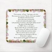 Scripture, Psalm 11, Green Gray Roses Mousepad (Mit Mouse)