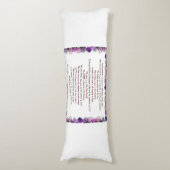 Scripture, Psalm 11, Purple Roses Seitenschläferkissen (Vorderseite Vertikal)