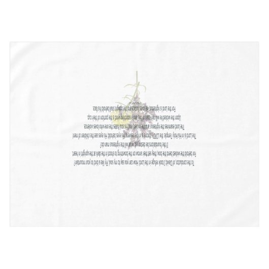 Scripture, Psalm 11, Tischdecke (Vorderseite (Horizontal))