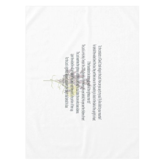 Scripture, Psalm 11, Tischdecke (Vorderseite)