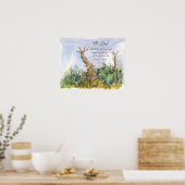 Scripture Psalm 145 Bristlecone Pine Tree Desert Poster (Küche)