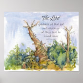 Scripture Psalm 145 Bristlecone Pine Tree Desert Poster (Vorne)