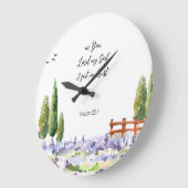 Scripture Psalm 25:1,ich legte My Trust Bluebird A Große Wanduhr (Winkel)