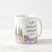 Scripture Psalm 25:1,ich legte My Trust Bluebird A Kaffeetasse (VorderseiteRechts)