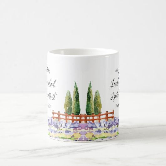 Scripture Psalm 25:1,ich legte My Trust Bluebird A Kaffeetasse (Mittel)