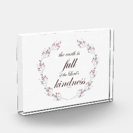 Scripture, Psalm 33, Full Kindness Fotoblock