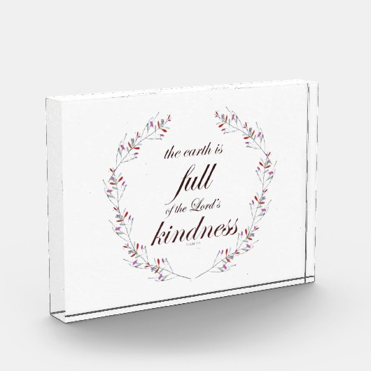 Scripture, Psalm 33, Full Kindness Fotoblock (Links)