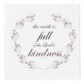 Scripture, Psalm 33, Full Kindness Würfel (Vorderseite)