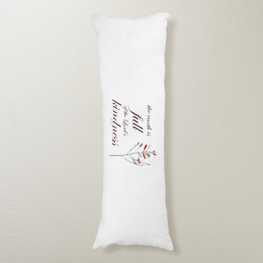 Scripture, Psalm 33, Kindness, Seitenschläferkissen (Vorderseite Vertikal)