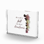 Scripture, Psalm 33, White and Pink Roses Fotoblock (Rechts)