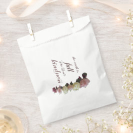 Scripture, Psalm 33, White and Pink Roses Geschenktütchen