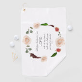 Scripture, Psalm 9, All Your Wonderful Deeds LORD Golfhandtuch (Insitu)