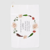 Scripture, Psalm 9, All Your Wonderful Deeds LORD Golfhandtuch (Vorderseite)