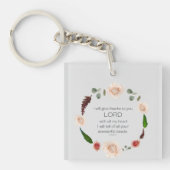 Scripture, Psalm 9, All Your Wonderful Deeds LORD Schlüsselanhänger (Vorderseite)