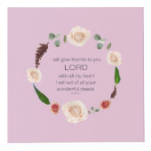 Scripture, Psalm 9, All Your Wonderful Deeds LORD Würfel (Vorderseite)