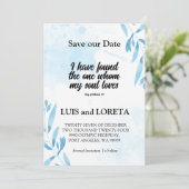 Scripture Save the Date Karte Ich habe White gefun (Stehend Vorderseite)
