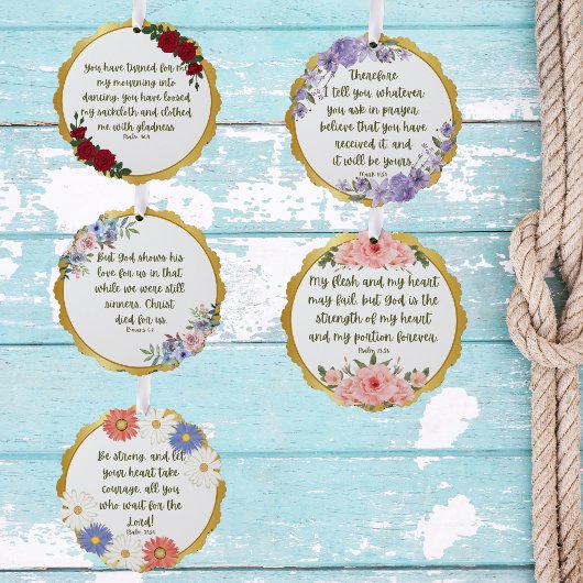 Scripture-Speicherverse Ornament Karte