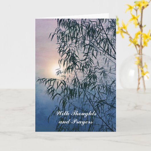 Scripture Sympathy Card Isaiah 26:3 Karte (Gelbe Blume)