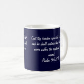 Scripture-Tasse, Psalm-55:22 Kaffeetasse (VorderseiteRechts)