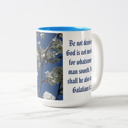 Scripture-Tasse Zweifarbige Tasse (VorderseiteRechts)