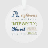 Scripture und Foto, der erste Vatertag Ornament (Rückseite)