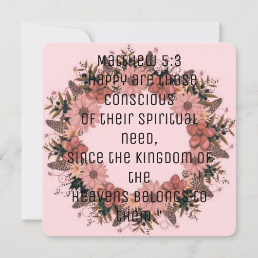 Scripture Verse Spiritual Matthew Königreich (Vorderseite)