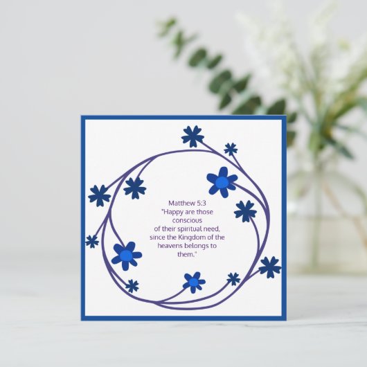 Scripture Verse Spirituelle Message Kingdom (Stehend Vorderseite)