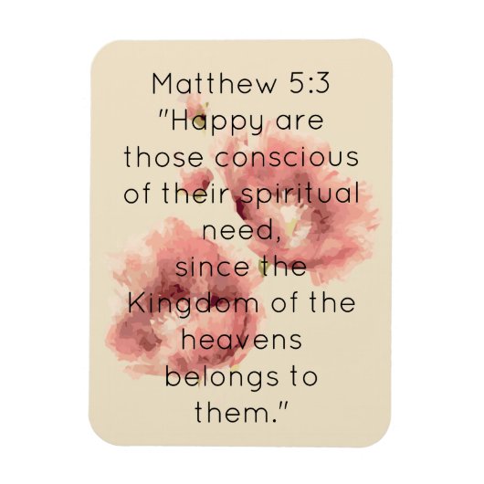Scripture Verse Spirituelle Message Kingdom Magnet (Vertikal)