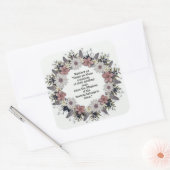 Scripture Verse Spirituelle Message Kingdom Quadratischer Aufkleber (Umschlag)