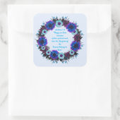 Scripture Verse Spirituelle Message Kingdom Quadratischer Aufkleber (Tasche)