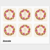 Scripture Verse Spirituelle Message Kingdom Quadratischer Aufkleber (Blatt)