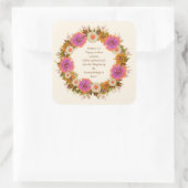 Scripture Verse Spirituelle Message Kingdom Quadratischer Aufkleber (Tasche)