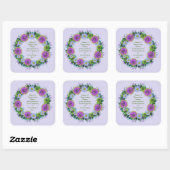 Scripture Verse Spirituelle Message Kingdom Sticke Quadratischer Aufkleber (Blatt)
