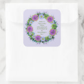 Scripture Verse Spirituelle Message Kingdom Sticke Quadratischer Aufkleber (Tasche)
