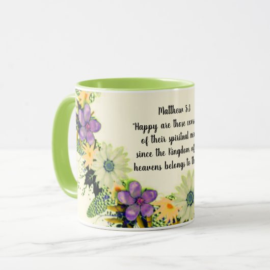 Scripture Verse Spirituelle Message Kingdom Tasse (Vorderseite Links)